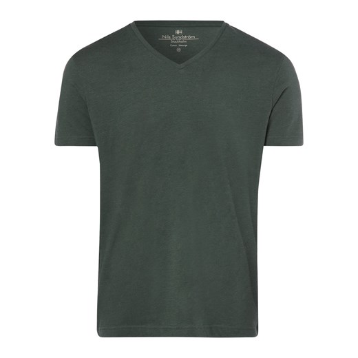Nils Sundström T-shirt męski Mężczyźni Dżersej jodłowy marmurkowy ze sklepu vangraaf w kategorii T-shirty męskie - zdjęcie 146514997