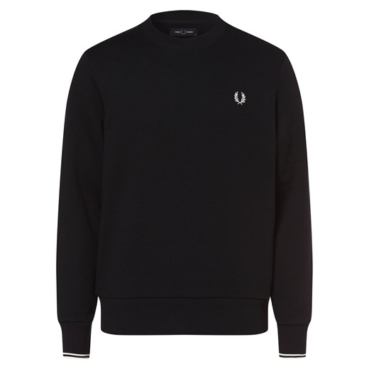 Fred Perry Męska bluza nierozpinana Mężczyźni granatowy jednolity ze sklepu vangraaf w kategorii Bluzy męskie - zdjęcie 146515295