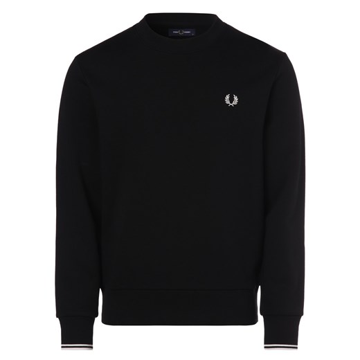 Fred Perry Męska bluza nierozpinana Mężczyźni czarny jednolity ze sklepu vangraaf w kategorii Bluzy męskie - zdjęcie 146515298