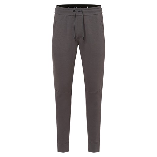 Calvin Klein Jeans Spodnie dresowe Mężczyźni Materiał dresowy szary nadruk ze sklepu vangraaf w kategorii Spodnie męskie - zdjęcie 146515527