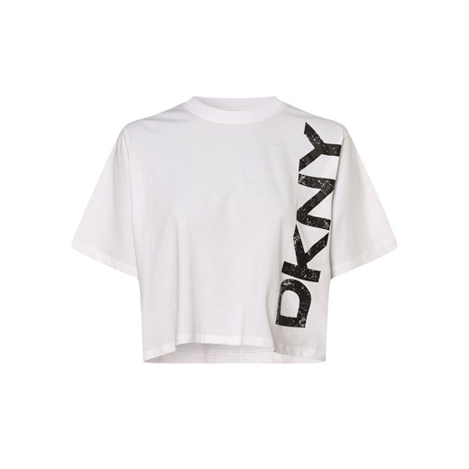 DKNY T-shirt damski Kobiety Bawełna biały nadruk S vangraaf