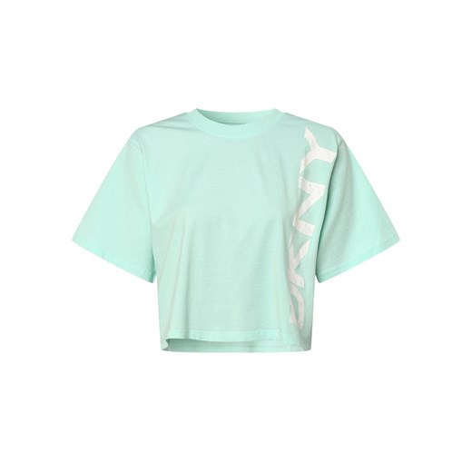DKNY T-shirt damski Kobiety Bawełna miętowy nadruk L vangraaf