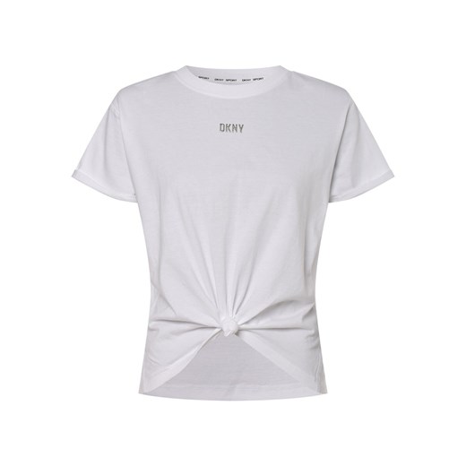 DKNY T-shirt damski Kobiety Bawełna biały jednolity M vangraaf