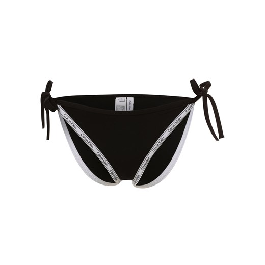 Calvin Klein Damskie slipki od bikini Kobiety Sztuczne włókno czarny jednolity ze sklepu vangraaf w kategorii Stroje kąpielowe - zdjęcie 146516475