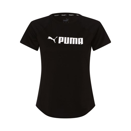 Puma T-shirt damski Kobiety Bawełna czarny nadruk ze sklepu vangraaf w kategorii Bluzki damskie - zdjęcie 146520045