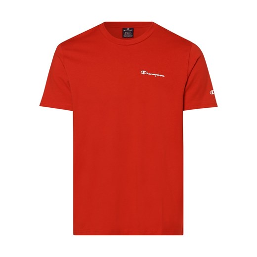 Champion T-shirt męski Mężczyźni Bawełna czerwony jednolity Champion S vangraaf