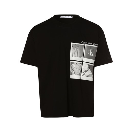 Calvin Klein Jeans T-shirt męski Mężczyźni Bawełna czarny nadruk XS vangraaf