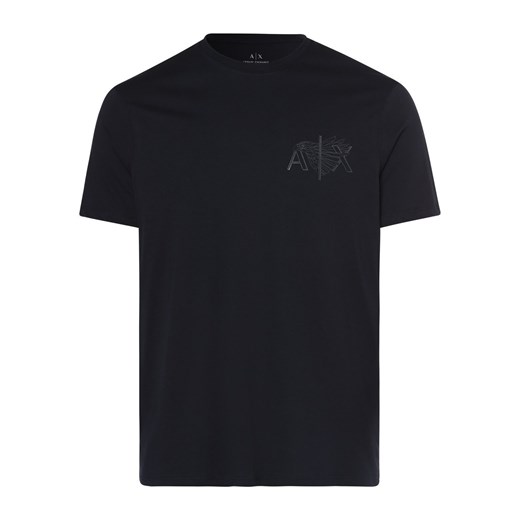 Armani Exchange T-shirt męski Mężczyźni Bawełna granatowy nadruk Armani Exchange S vangraaf