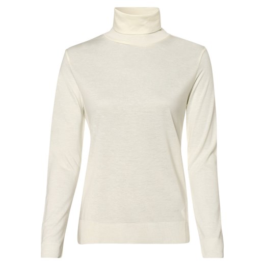 Calvin Klein Damska koszulka z długim rękawem Kobiety drobna dzianina écru jednolity ze sklepu vangraaf w kategorii Bluzki damskie - zdjęcie 146521098