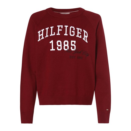 Sweter damski Tommy Hilfiger z okrągłym dekoltem z napisami