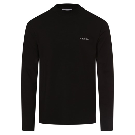 Calvin Klein Męska koszulka z długim rękawem Mężczyźni Bawełna czarny nadruk Calvin Klein M vangraaf