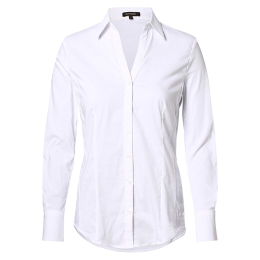 More & More Bluzka damska Kobiety Bawełna biały jednolity ze sklepu vangraaf w kategorii Koszule damskie - zdjęcie 146521715