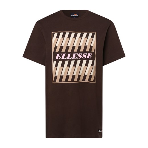ellesse T-shirt damski Kobiety Bawełna czekoladowy nadruk ze sklepu vangraaf w kategorii Bluzki damskie - zdjęcie 146521999