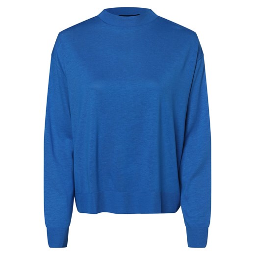 Drykorn Damska koszulka z długim rękawem Kobiety Sztuczne włókno niebieski jednolity ze sklepu vangraaf w kategorii Bluzki damskie - zdjęcie 146522145