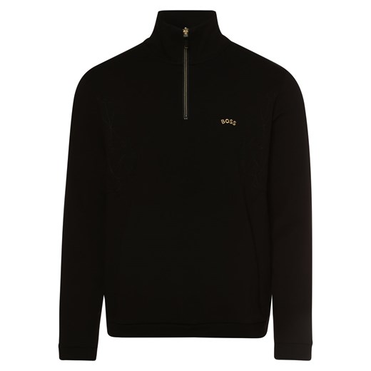 BOSS Green Męska bluza nierozpinana – Sweat 2 Mężczyźni czarny jednolity XXL vangraaf