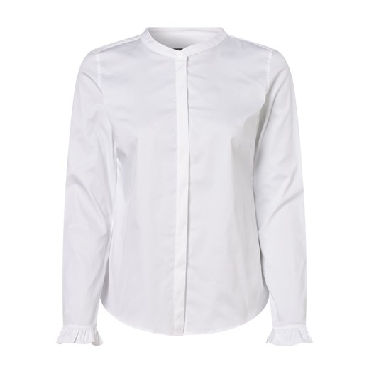 MOS MOSH Bluzka damska Kobiety Bawełna biały jednolity ze sklepu vangraaf w kategorii Koszule damskie - zdjęcie 146522717