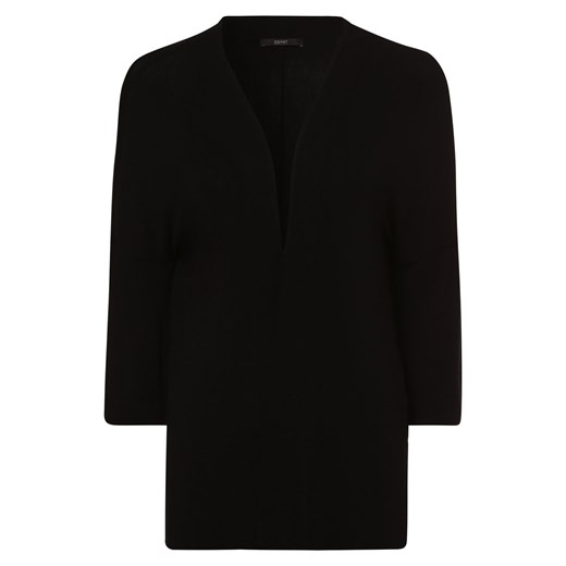 Esprit Collection Dzianinowe wdzianko Kobiety wiskoza czarny jednolity M okazyjna cena vangraaf