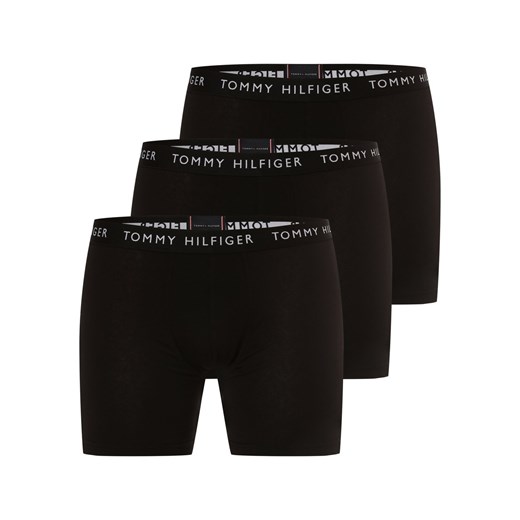 Tommy Hilfiger Obcisłe bokserki pakowane po 3 szt. Mężczyźni Bawełna czarny jednolity ze sklepu vangraaf w kategorii Majtki męskie - zdjęcie 146523069