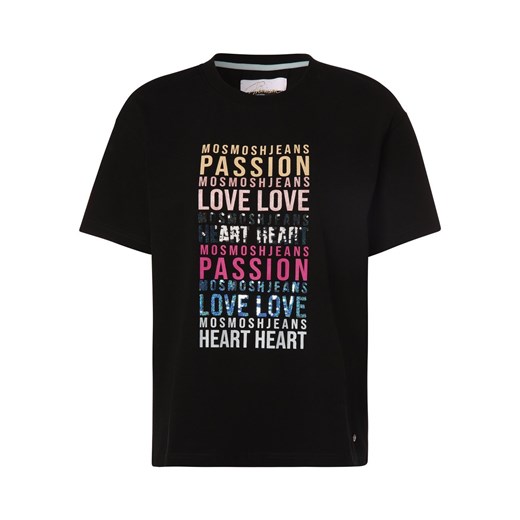 MOS MOSH T-shirt damski Kobiety Stretch czarny nadruk ze sklepu vangraaf w kategorii Bluzki damskie - zdjęcie 146523175