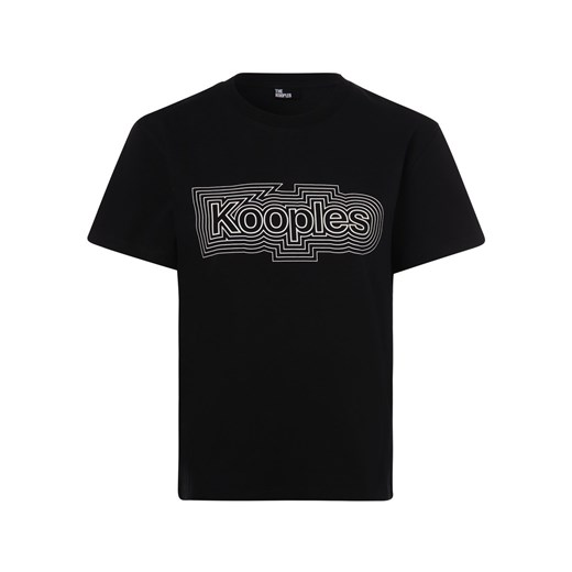 The Kooples T-shirt damski Kobiety Bawełna czarny nadruk ze sklepu vangraaf w kategorii Bluzki damskie - zdjęcie 146523385