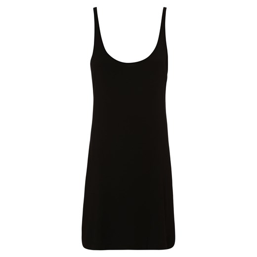 Calvin Klein Damska koszula nocna Kobiety Dżersej czarny jednolity ze sklepu vangraaf w kategorii Koszule nocne - zdjęcie 146523455