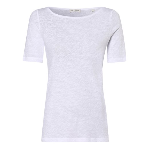 Marc O'Polo T-shirt damski Kobiety Bawełna biały jednolity XL vangraaf