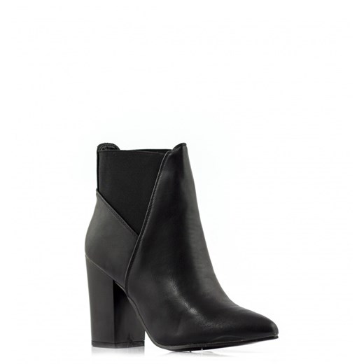 Botki Favourite Look Black Matt Booties born2be-pl czarny Eko