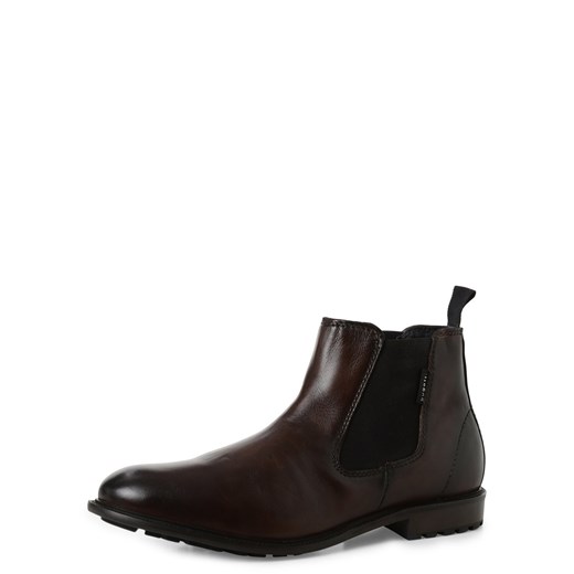 Buty zimowe męskie Bugatti skórzane 