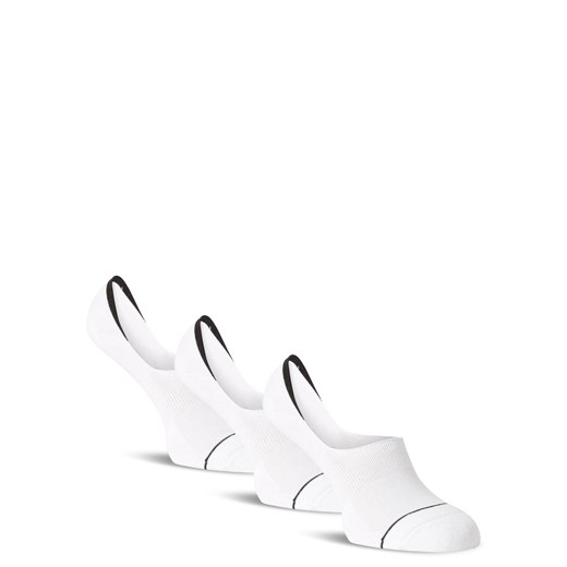 Calvin Klein Damskie skarpety do obuwia sportowego pakowane po 3 szt. Kobiety Bawełna biały jednolity ze sklepu vangraaf w kategorii Skarpetki damskie - zdjęcie 146524705