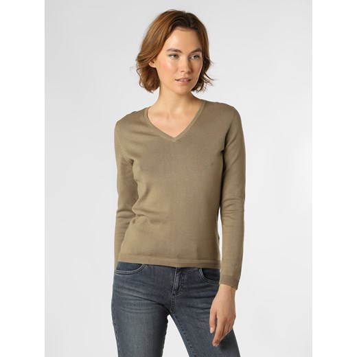 brookshire Sweter damski Kobiety drobna dzianina khaki jednolity XXXL wyprzedaż vangraaf