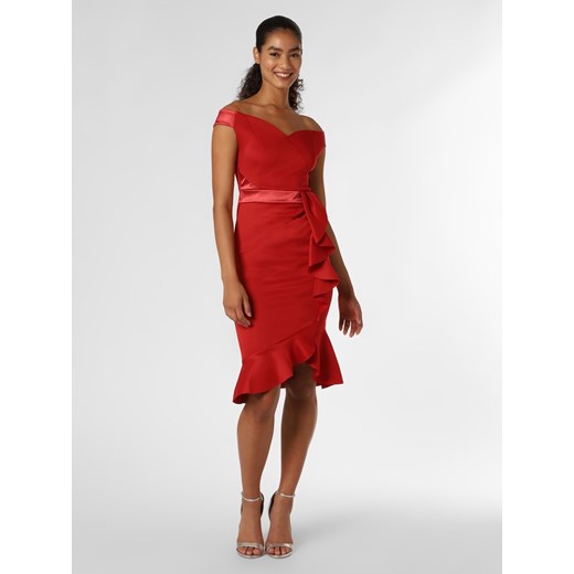 Lipsy Damska sukienka wieczorowa Kobiety Stretch czerwony jednolity ze sklepu vangraaf w kategorii Sukienki - zdjęcie 146525756