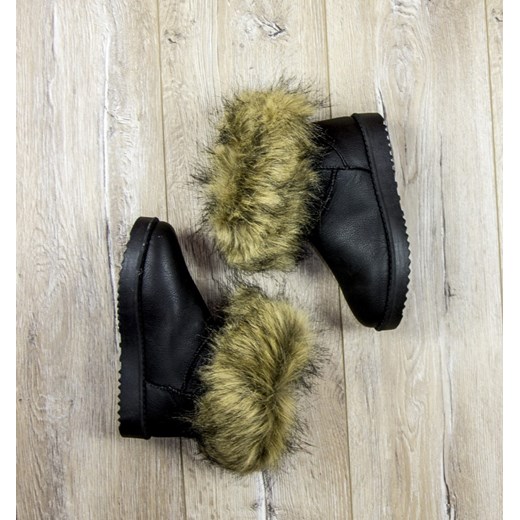 Śniegowce Black Matt Snow Boots born2be-pl zielony mat