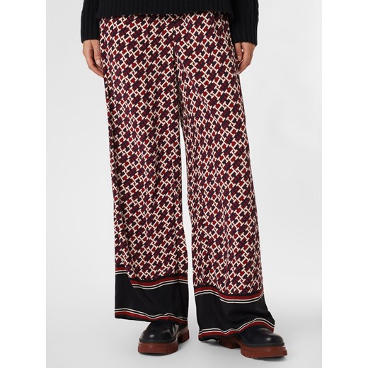 Tommy Hilfiger Spodnie Kobiety wiskoza bordowy wzorzysty ze sklepu vangraaf w kategorii Spodnie damskie - zdjęcie 146526566