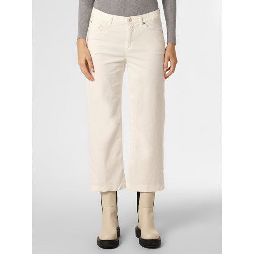 MAC Spodnie Kobiety Bawełna écru jednolity ze sklepu vangraaf w kategorii Spodnie damskie - zdjęcie 146527728