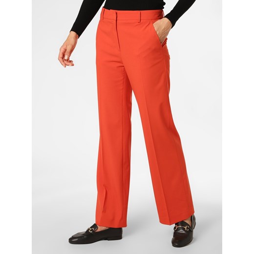 More & More Spodnie Kobiety Sztuczne włókno pomarańczowy jednolity ze sklepu vangraaf w kategorii Spodnie damskie - zdjęcie 146528306