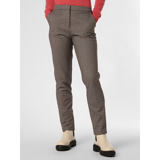 Esprit Collection Spodnie Kobiety Sztuczne włókno beżowy wzorzysty ze sklepu vangraaf w kategorii Spodnie damskie - zdjęcie 146528458