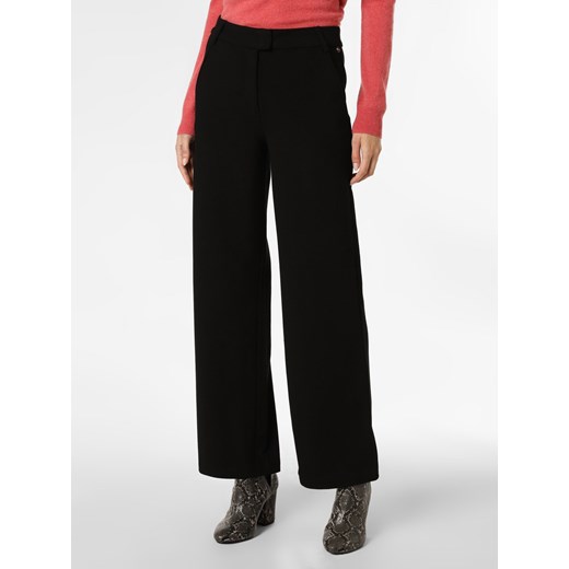 comma Spodnie Kobiety wiskoza czarny wypukły wzór tkaniny ze sklepu vangraaf w kategorii Spodnie damskie - zdjęcie 146529125