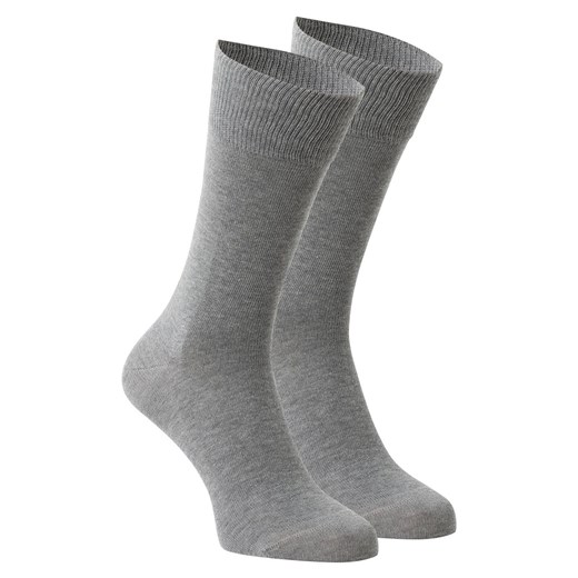 FALKE Skarpety pakowane po 2 szt. Mężczyźni Bawełna szary marmurkowy ze sklepu vangraaf w kategorii Skarpetki męskie - zdjęcie 146529298