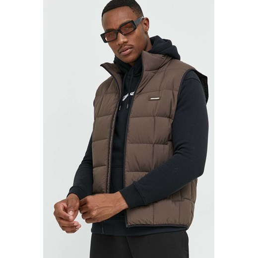 Abercrombie & Fitch bezrękawnik męski kolor brązowy przejściowy Abercrombie & Fitch L ANSWEAR.com