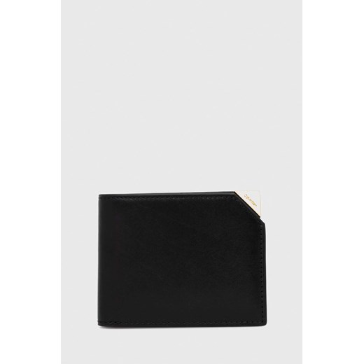 Calvin Klein portfel skórzany męski kolor czarny ze sklepu ANSWEAR.com w kategorii Portfele męskie - zdjęcie 146531497