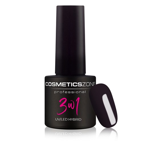 Lakier hybrydowy 3w1 kolor czarny - M33 Cosmetics Zone One size lakieryhybrydowe.pl