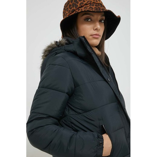 Superdry kurtka damska kolor czarny przejściowa ze sklepu ANSWEAR.com w kategorii Kurtki damskie - zdjęcie 146575896