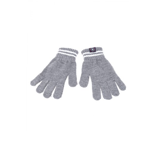 Gloves with bands terranova szary 