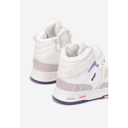 Biało-Różowe Buty Sportowe Argona 28 wyprzedaż born2be.pl
