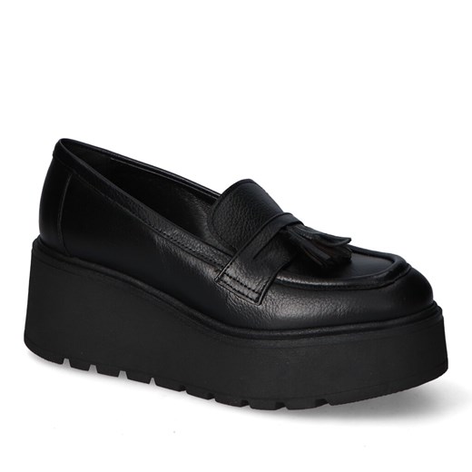 Półbuty Amart 9422 Czarne lico ze sklepu Arturo-obuwie w kategorii Półbuty damskie - zdjęcie 146585767