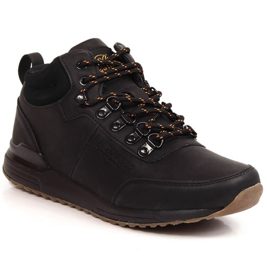 Skórzane buty męskie czarne Jogger Bustagrip Bustagrip 41 ButyModne.pl