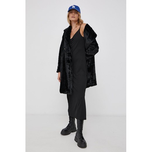 Vero Moda Płaszcz damski kolor czarny przejściowy Vero Moda L okazja ANSWEAR.com