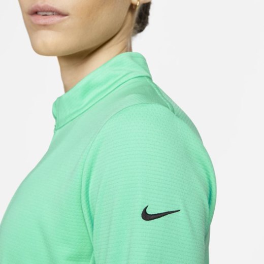 Damska koszulka do golfa z zamkiem 1/2 Nike Dri-FIT UV Victory - Zieleń Nike XL wyprzedaż Nike poland