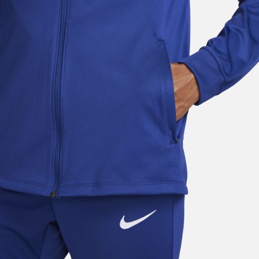 Męski dres piłkarski z kapturem Nike Dri-FIT Holandia Strike - Niebieski Nike S Nike poland