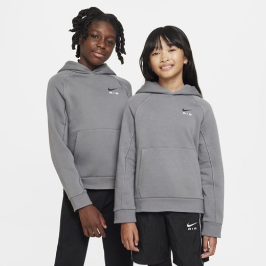 Bluza z kapturem dla dużych dzieci Nike Air - Szary Nike M promocja Nike poland